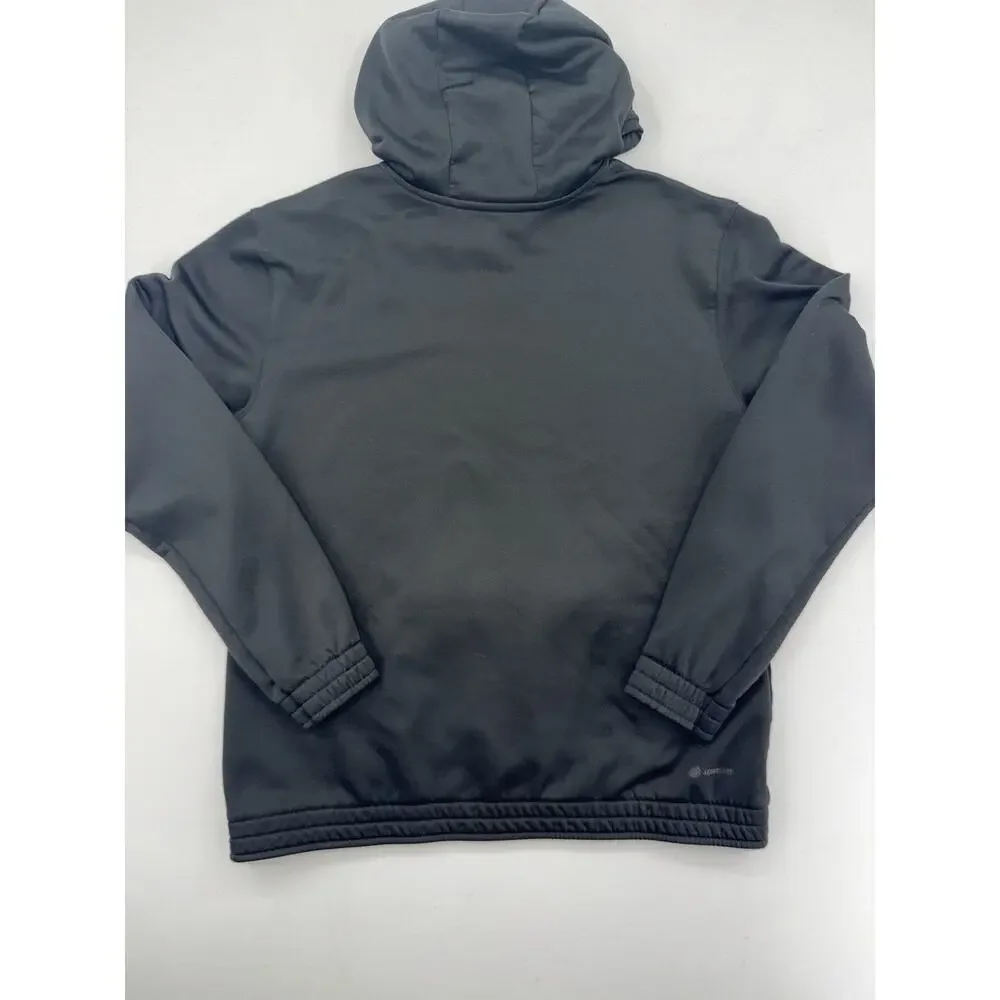 Adidas Team Pullover Black Men’s Hoodie Size XL Logo Center
